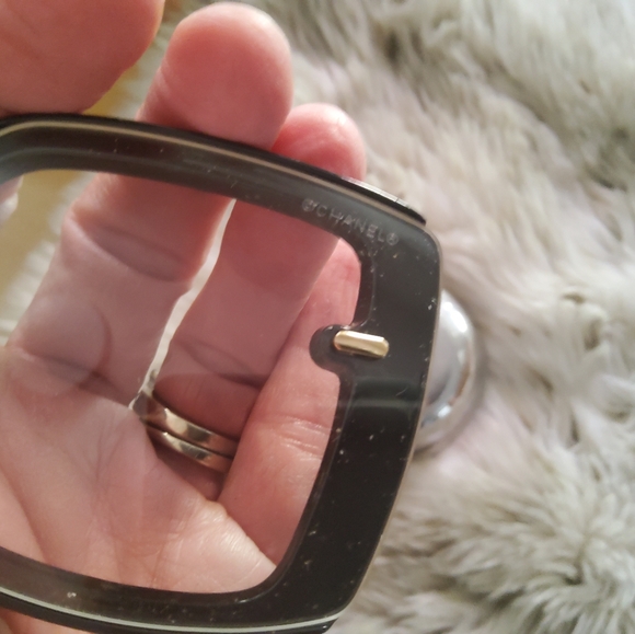 Authentic Chanel Blue Square Glasses EUC - Picture 9 of 12